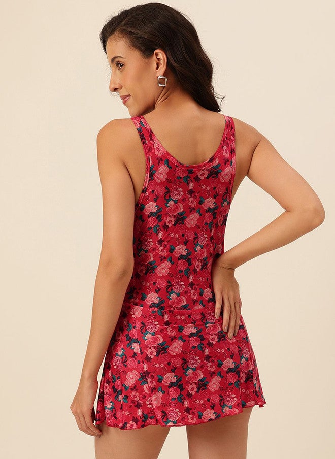 CUKOO Women Printed Shoulder Straps Padded Swimwear - Image 3